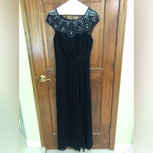 Beaded Navy Blue MOB dress